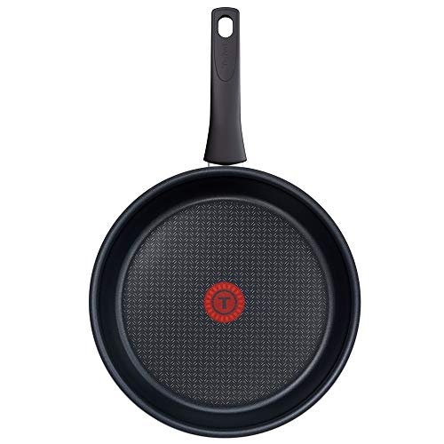 Tefal Elegance Titanium TAVA Alrededor Sartén Multiuso - Cacerola (Alrededor, Sartén Multiuso, Negro, Fuerza de Titanio, Thermo-Spot, 26 cm)