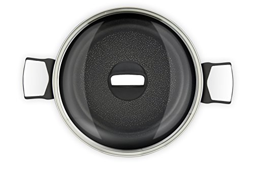 Tefal Expertise - Cacerola 24 cm y 5 L de capacidad, con tapa, antiadherente con extra de titanio, aptas para todo tipo de cocinas incluido inducción