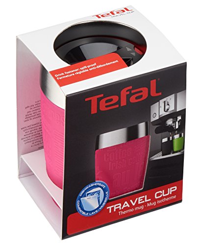 Tefal K30823 tazón Rosa Universal 1 Pieza(s) - Taza/Vaso (Solo, 0,2 L, Rosa, Acero Inoxidable, Universal, 1 Personas(s))