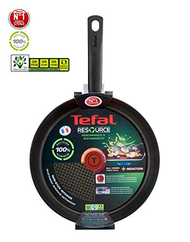 Tefal Resource Sartén Antiadherente, Inducción, Aluminio 100 % reciclado (Resource, 24cm)