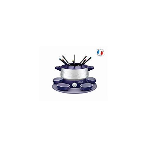 Tefal Simply Invent EF351412 Fondue con accesorios, 800 W, Recubrimiento Antiadherente/Termoplástico, Violeta