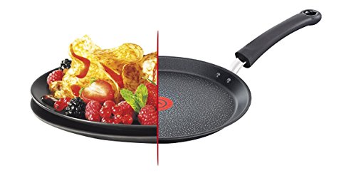 Tefal Talent Pro E44011 Sartén para Crepes, 26 x 26 Cm, Revestimiento Antiadherente, Negro