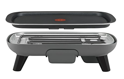 Tefal Thermospot CB657B01 - Plancha de Cocina, Potencia 2400W, Termostato Regulable, Parrilla Eléctrica con Thermospot, Placa Antiadherente y Apta para Lavavajillas, Medidas 30 x 46 cm