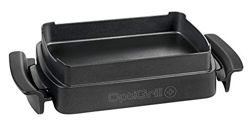 Tefal XA7228 accesorio de barbacoa/grill al aire libre Placa - Accesorios de barbacoa/grill al aire libre (Placa, Negro, Aluminio, 1,6 kg, 430 mm, 225 mm)