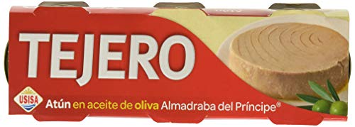 TEJERO, Atún Almadraba en aceite de oliva - 8ud de pack 3 latas (Total: 24 latas)