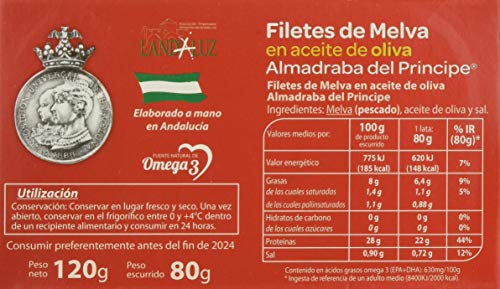 Tejero, Filetes de Melva en aceite de oliva - 5 latas