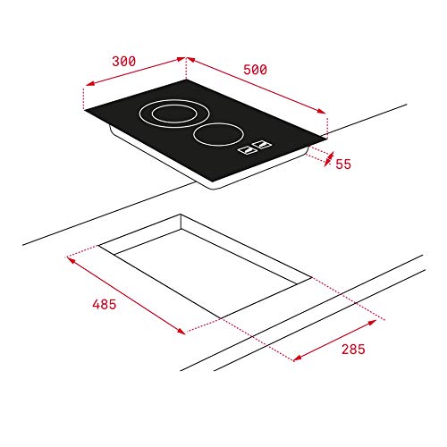 Teka CGB LUX 30 2G AL CI Integrado Encimera de gas butano Negro - Placa (Integrado, Encimera de gas, Negro, 1000 W, 2800 W, Giratorio)