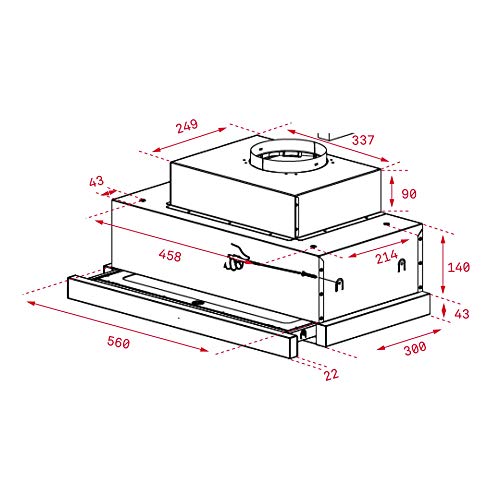 Teka CNL 6815 PLUS Semintegrada (extraíble) Acero inoxidable 730m³/h - Campana (730 m³/h, Recirculación, A, A, C, 53 dB)