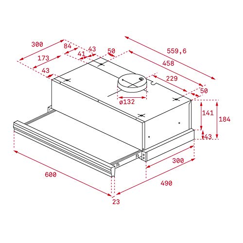 Teka extraible - Campana cnl 6400-s inoxidable clase de eficiencia energetica e