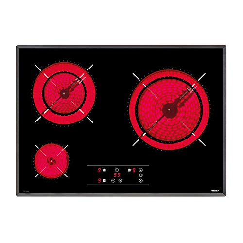 Teka TR5300 - Placa (Integrado, Cerámico, Vidrio), Negro, 60 x 5 x 43.5 cm