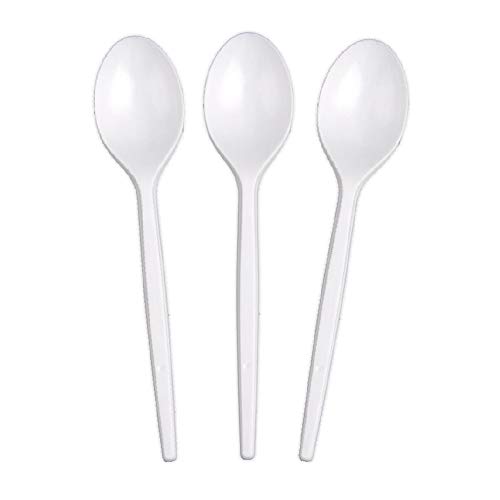 TELEVASO - 1000 uds - Cucharilla desechable para café - Cuchara de plástico desechable y reciclable - Ideal para Bebidas Calientes como café, té, Leche, infusiones