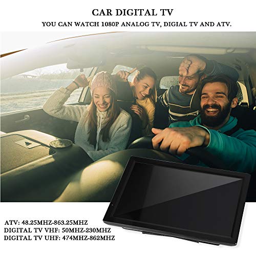 Televisión LCD portátil de 14 Pulgadas, TV analógica con TV DVB-T-T2 1080P HD con baterías Recargables de 1800 mah y Antena para habitación, Cocina, Caravana,Coche,etc. (14")