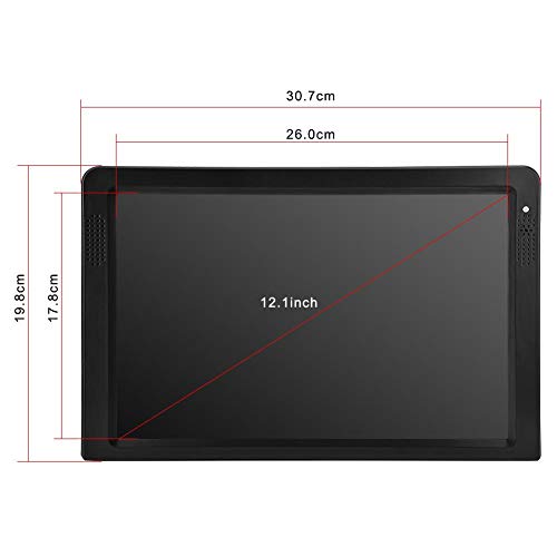 Televisor portátil de 12.1 Pulgadas, Pantalla LED pequeña para TV con DVB-T2 / DVB-T TV portátil USB PVR 1080P HD con baterías Recargables de 1500 MA y Antena para Coche,Dormitorio, Cocina, Caravana