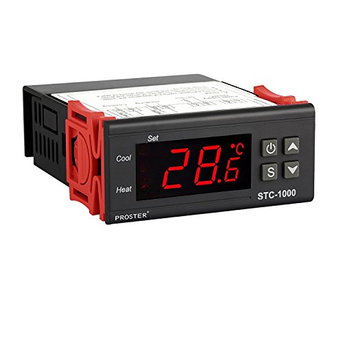 Termostato STC-1000, Proster 220V Digital Display LCD Sensor Controlador de Temperatura Termostato para Todo Uso en el Acuario de la Aprobación CE