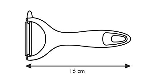 Tescoma 420104 Pelapatatas Transversal, Acero Inoxidable, Color Blanco