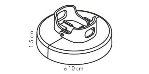 Tescoma 420585 Molde para Hamburguesas Presto, Rojo