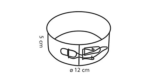 Tescoma 623246 Molde Redondo Desmontable, 12 cm, Negro