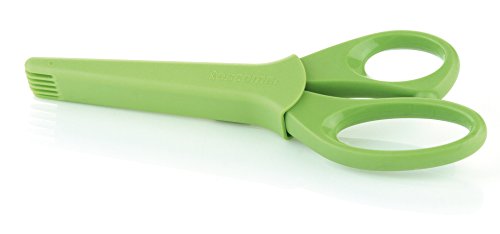 Tescoma 888220 Tijera de Cocina Hierba Verde, Acero Inoxidable 21 cm - Tijeras de Cocina (Hierba, Verde, Acero Inoxidable, Acero Inoxidable, De plástico, Universal, Presto)