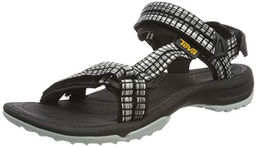 Teva Terra Fi Lite, Sandalias de Punta Descubierta para Mujer, Multicolor (Samba Black Multi SBML), 39 EU