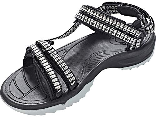 Teva Terra Fi Lite, Sandalias de Punta Descubierta para Mujer, Multicolor (Samba Black Multi SBML), 39 EU