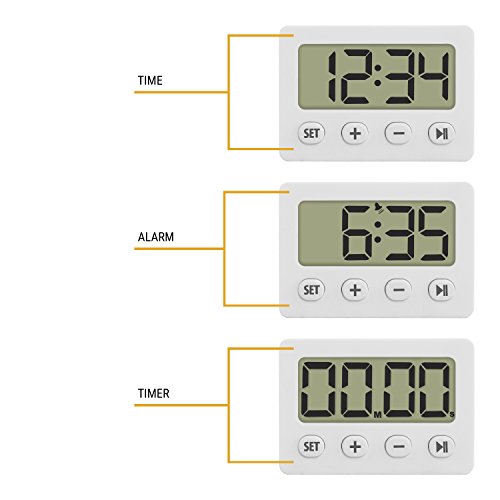 TFA Reloj Despertador Digital Blanco