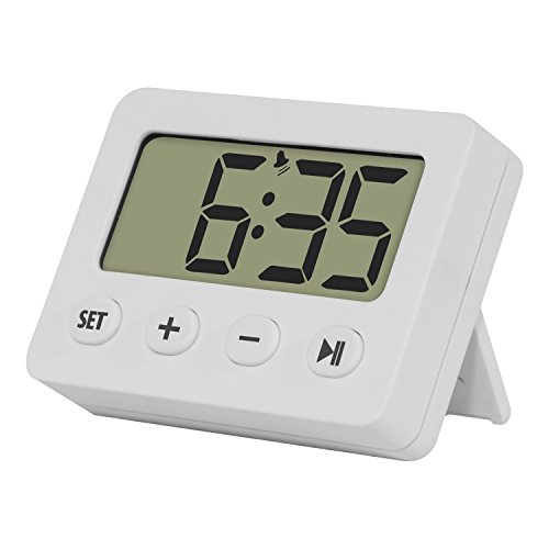 TFA Reloj Despertador Digital Blanco