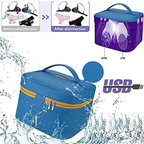 TGB Bolsa de Esterilización UV Esterilizador con LEDs Ultravioleta Rápida Desinfección 99.9% Gérmenes Y Virus con Ozono, Especial para Mascarillas, Chupetes, gafas, Teléfono, Llaves, Cepillo