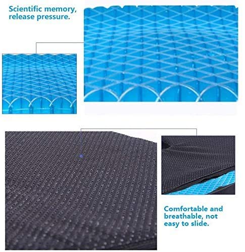 Tgbyhnujm Gel Flex Cojín de Asiento Absorbe Transpirable Puntos de presión Cojín de Soporte Buena Postura sentada