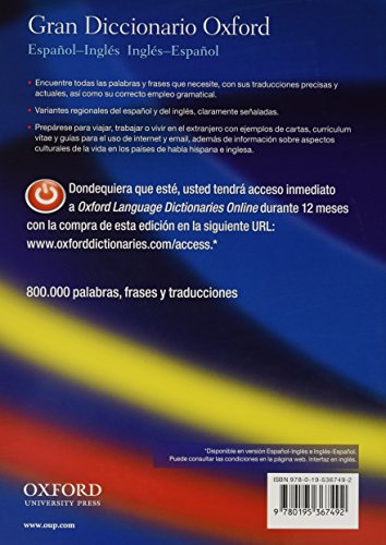 The Oxford Español-Ingles/ Ingles-Español Diccionario