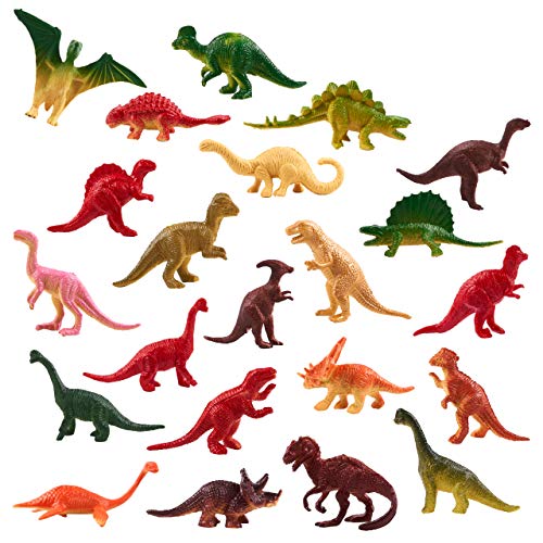 THE TWIDDLERS 90pcs Figura De Dinosaurio | Juego De Dinosaurios Educativo Realista | Jurásica En La Tina Juega a Las Figuras | Juguete para | Halloween Juguetes Regalos Piñata Fiesta para Niño