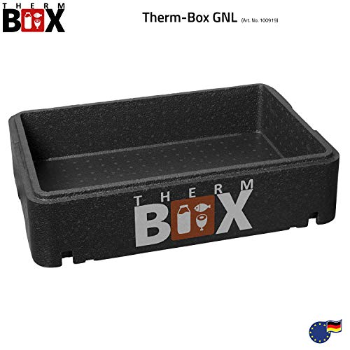 Therm Box - Recipiente térmico plano de 21,5 litros, aislante, caja térmica de poliestireno, interior de 54 x 34 x 11