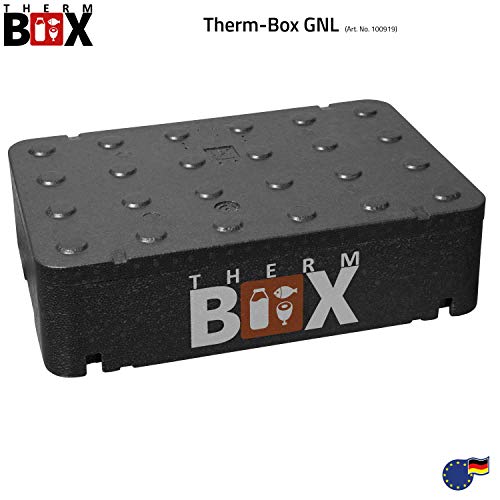 Therm Box - Recipiente térmico plano de 21,5 litros, aislante, caja térmica de poliestireno, interior de 54 x 34 x 11