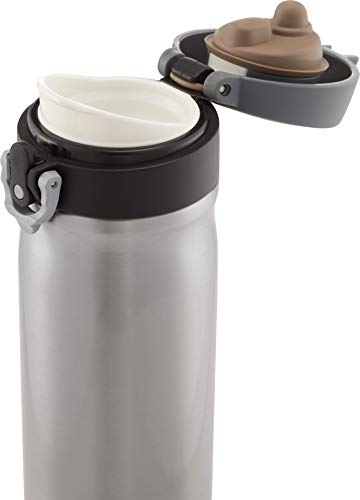 THERMOS conexión Directa de Bebida Termo de Acero Inoxidable, 470 ml, Color Gris