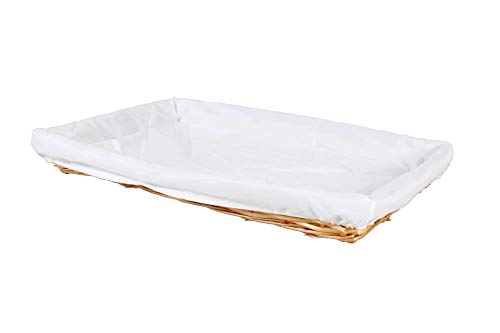 thesecrethome.es Bandeja Mimbre Rectangular Mediana Natural | (55 x 37 x 6 cm)