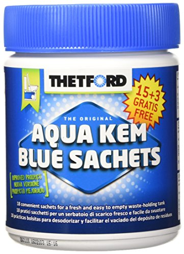 Thetford 200283/0915 Bolsas hidrosolubles monodosis para inodoro Aqua Kem (18 x 30 g)