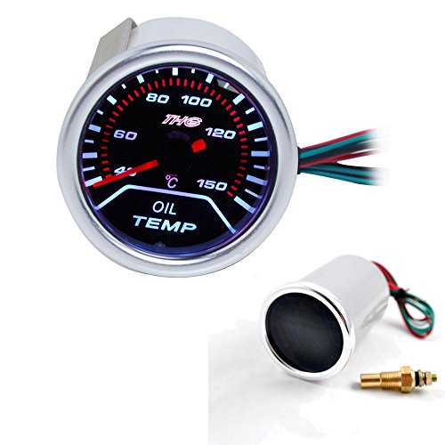 THG Temp del Aceite Gauge DC12V autom¨¢Tica de medidores los 52MM