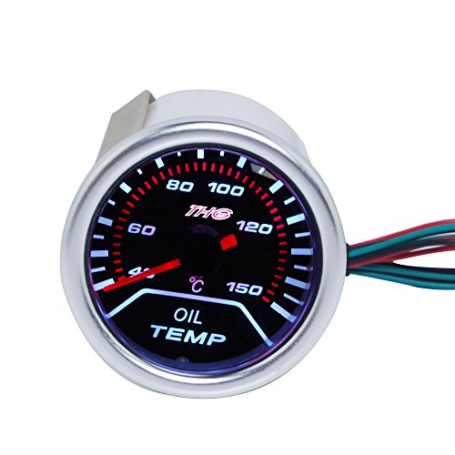 THG Temp del Aceite Gauge DC12V autom¨¢Tica de medidores los 52MM