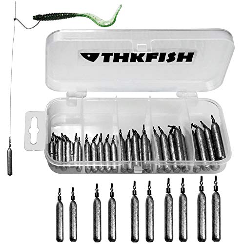 THKFISH Kit de señuelos de Pesca Anzuelos de Pesca Pesqueros de Peso Pesca Drop Shot Rig Swivels de Pesca Encaje 28 Piezas