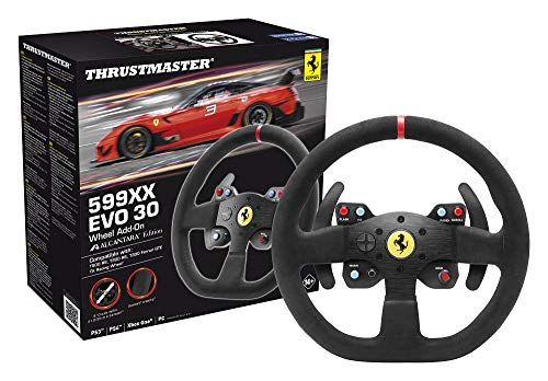 Thrustmaster FERRARI 599XX EVO 30 WHEEL Add-on - Volante ALCANTARA EDITION - Para T300, TX 458, T500 y TS-PC Racer - Licencia Oficial Ferrari - 30cm diametro