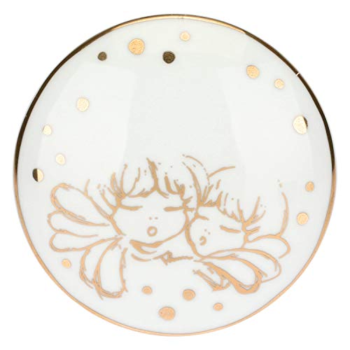 Thun – Joyero de Porcelana – Línea Angel Gold – Ø 10 cm; h 5,5 cm