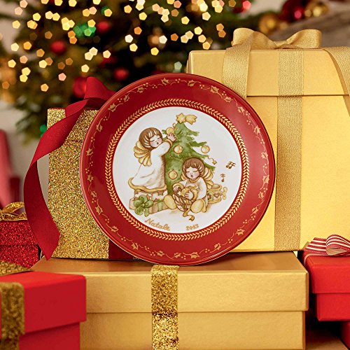THUN Plato Postre Dulce Navidad Porcelana 19 cm diámetro