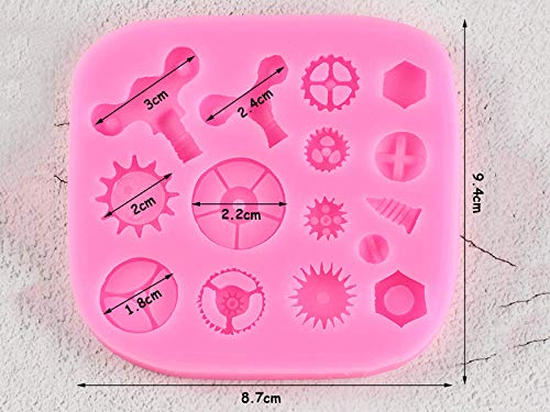TIANDI Engranaje de Borde de Pastel moldes de Fondant Cocina Herramienta de decoración para Hornear maquinaria Industrial Molde de Chocolate Herramientas de decoración de Pasteles