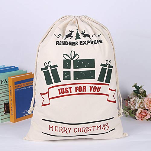 Tiantian Grandes Bolsas Bolsa de lámina de Agua de Bloqueo Bolsa 2ST Santa Claus Santa Claus de Regalo de Santa,50x70cm TT-05