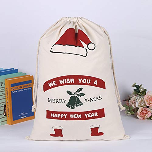 Tiantian Grandes Bolsas Bolsa de lámina de Agua de Bloqueo Bolsa 2ST Santa Claus Santa Claus de Regalo de Santa,50x70cm TT-05