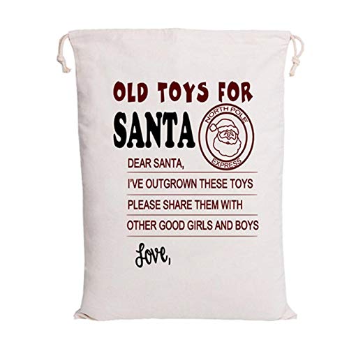 Tiantian Grandes Bolsas Bolsa de lámina de Agua de Bloqueo Bolsa 2ST Santa Claus Santa Claus de Regalo de Santa,50x70cm TT-05