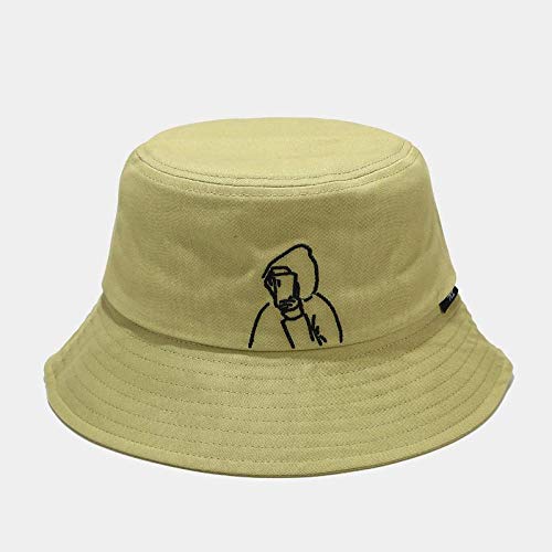 TIEDAN Mujer Verano al Aire Libre Salvaje Lindo Simple Lavabo Sombrero Mujer Pareja Sombrero para el Sol M (56-58cm)-Pasto Verde_M (56-58 cm)