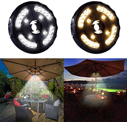 Tienda De Campaña Al Aire Libre USB Luces Luz Parasol Excentrico Luces para Sombrillas Exterior para Linterna Playa Jardín Patio Lámpara De Luz De Paraguas,WarmWhite