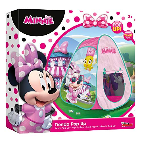 Tienda Pop Up infantil para niños Niñas Disney Casitas infantiles tela Juguetes para niños 3 años Carpa plegable con bolsa de transporte Minnie Plegable y Automontable