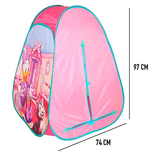 Tienda Pop Up infantil para niños Niñas Disney Casitas infantiles tela Juguetes para niños 3 años Carpa plegable con bolsa de transporte Minnie Plegable y Automontable