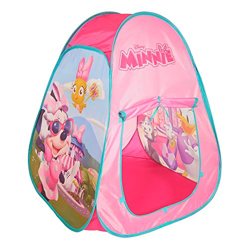 Tienda Pop Up infantil para niños Niñas Disney Casitas infantiles tela Juguetes para niños 3 años Carpa plegable con bolsa de transporte Minnie Plegable y Automontable